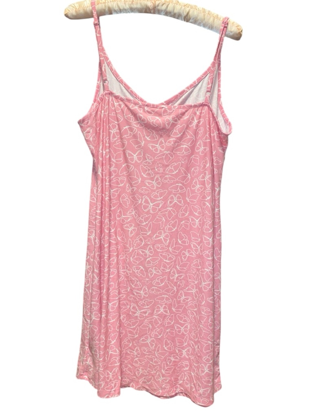 Emily & Jane Cami Night Dress in Pink Butterfly Print - Picture 4 of 8